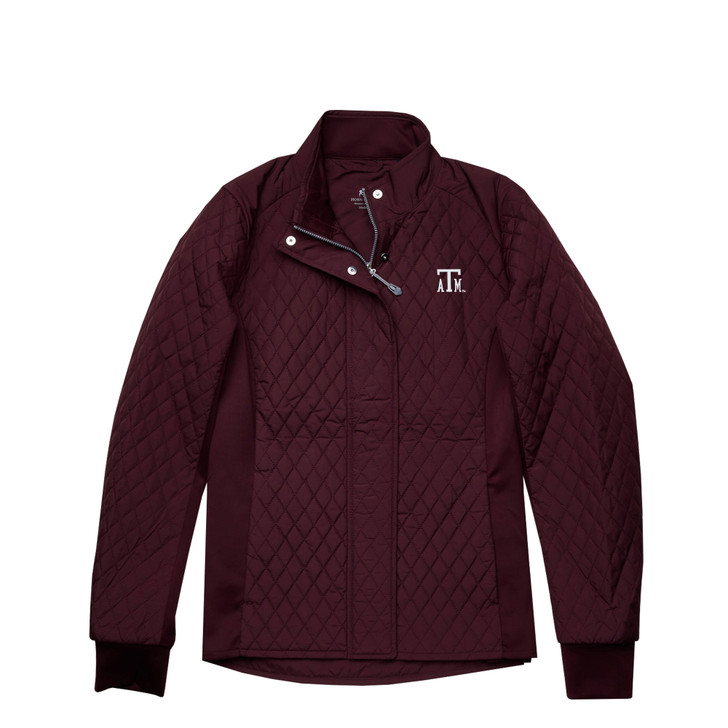 Texas A&M Vintage Women’s Full Zip Quilted Jacket - Maroon