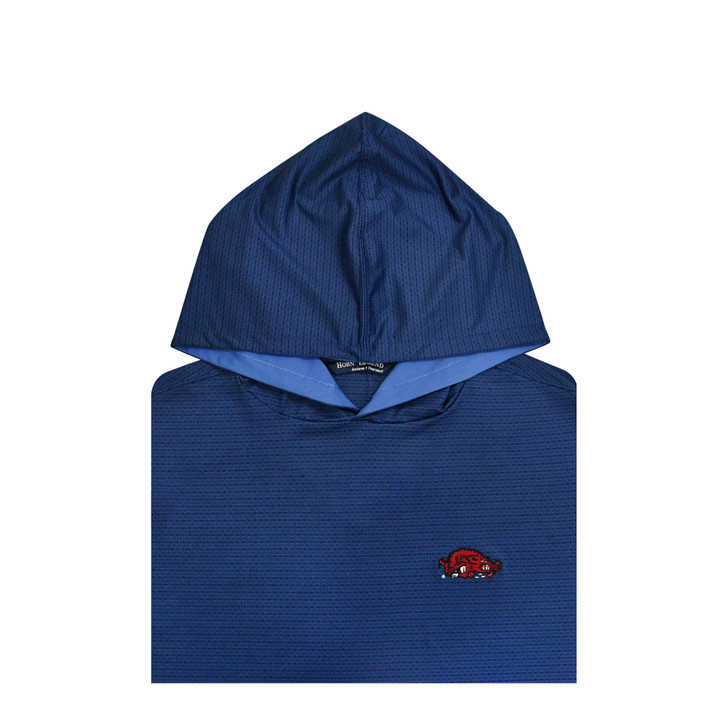Arkansas Razorbacks Vintage Slobbering Hog Crossover Hoodie - Bllue