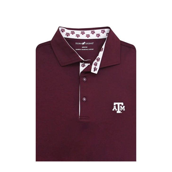 Texas A&M Aggies Custom Trim Polo - Maroon