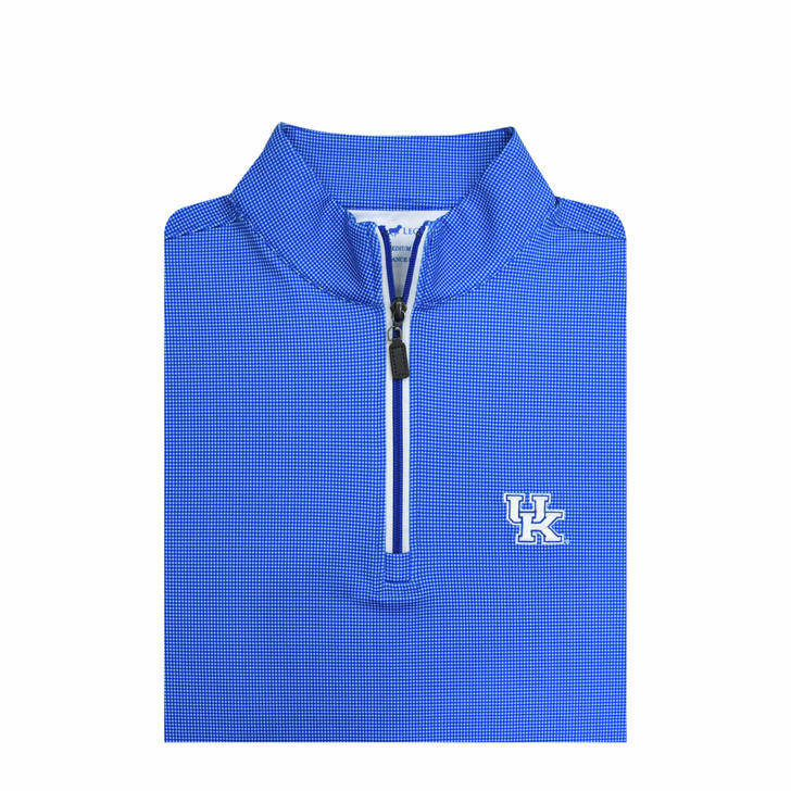 Kentucky Wildcats Shepherd PrestigeZip Pullover - Blue with White