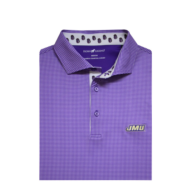 James Madison Gingham Performance Polo