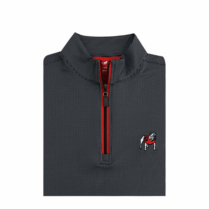 Georgia Standing Bulldog Black Shepherd PrestigeZip Pullover