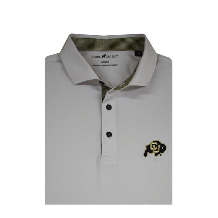 Colorado Houndstooth Trimmed Performance Polo