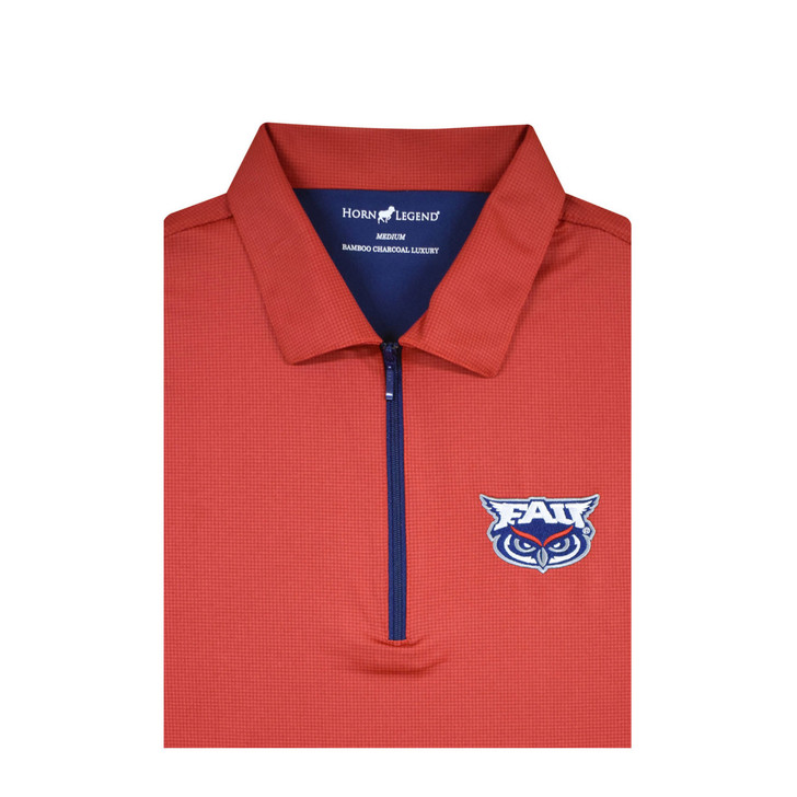 FAU Women's Micro Check Performance Polo