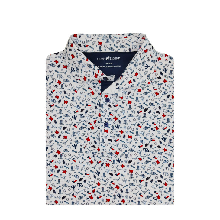 Texas Inspired Print Polo