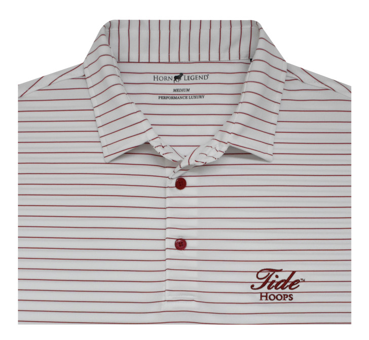 HL1018 WHITE CRIMSON HOOPS