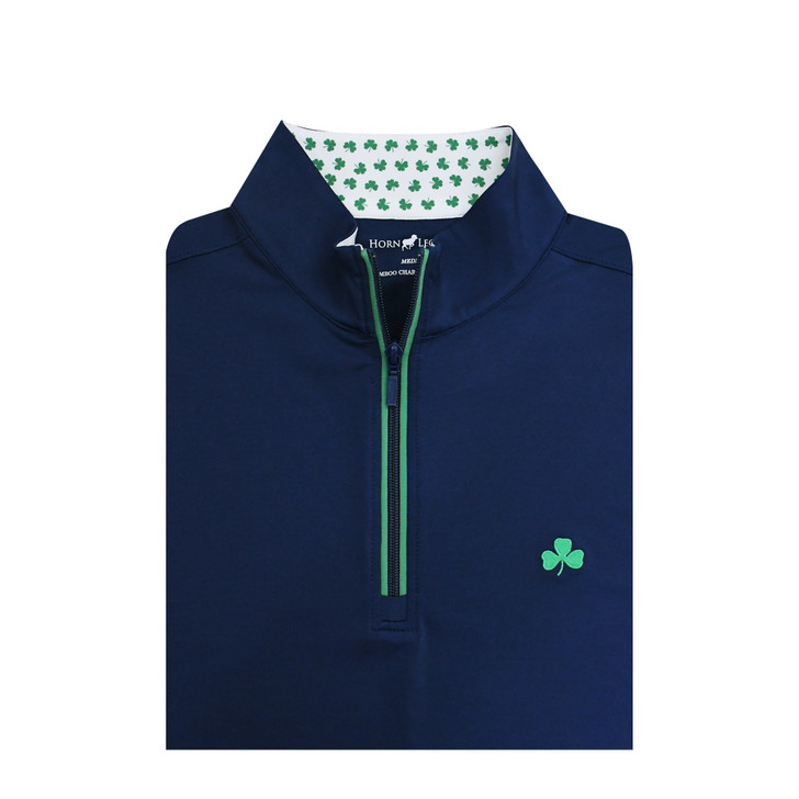 Shamrock Custom Trim Navy Pullover