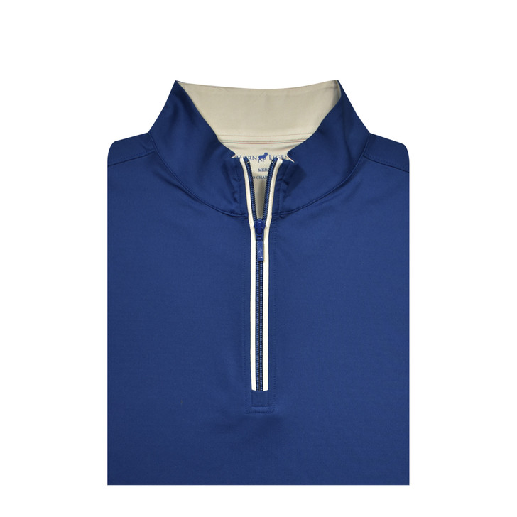 Streamline Performance Pullover - Navy with Sand