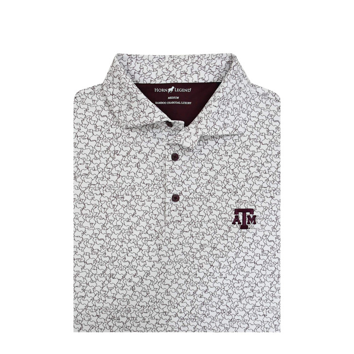 Texas A&M State Inspired Jigsaw Polo