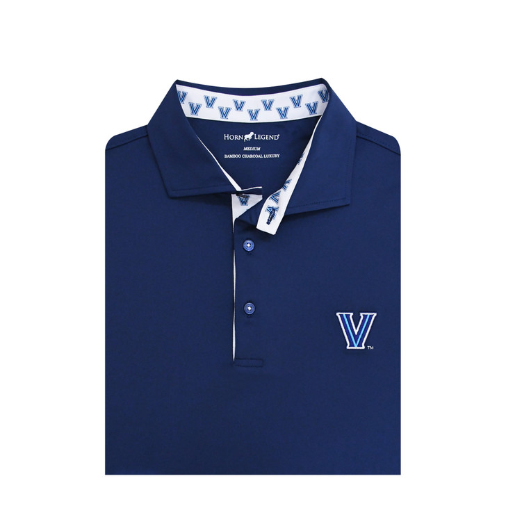 Villanova Wildcats Navy Custom Trim Polo