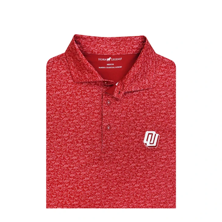 Oklahoma Sooners Vintage 1979 Crimson Playbook Polo