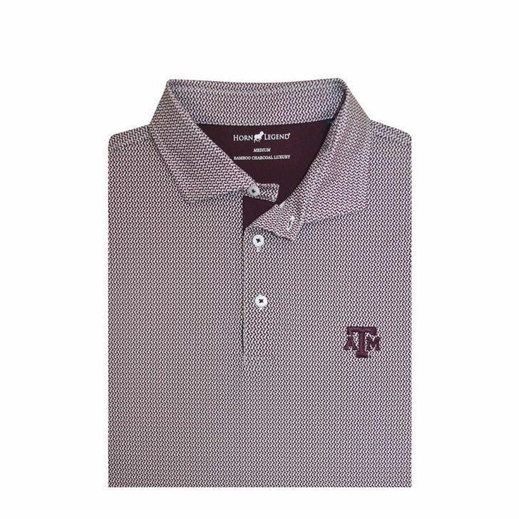 Texas A&M Maroon Ripple Polo
