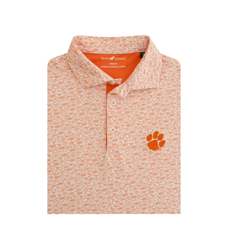 Clemson Tigers White Playbook Polo