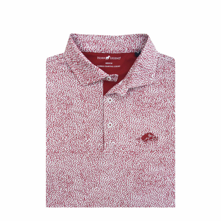 Arkansas Razorbacks Vintage 1947 White Cheerdrop Polo