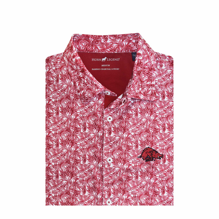 Arkansas Razorbacks Vintage 1955 Cardinal Palm Tree Polo