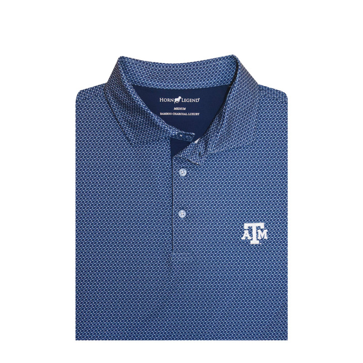 Texas A&M Aggies Navy Interlink Polo