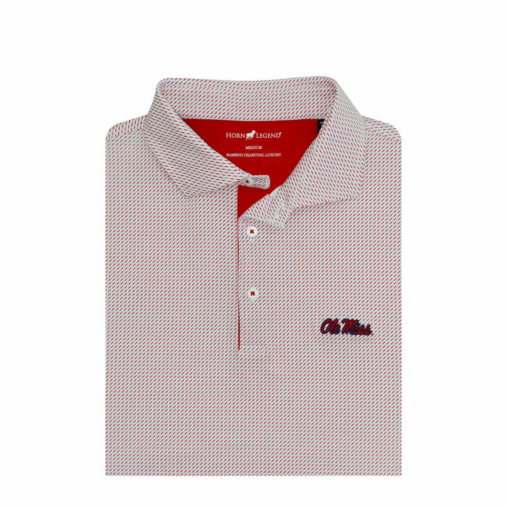 Ole Miss White Crossways Polo