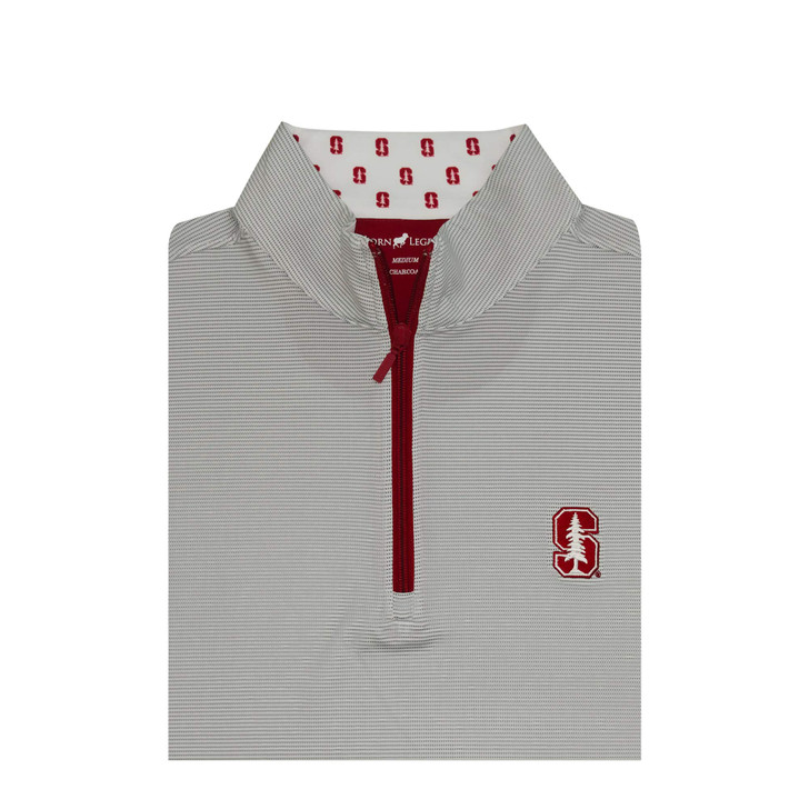 Stanford Grey Custom Collar Pin Dot Stripe Pullover
