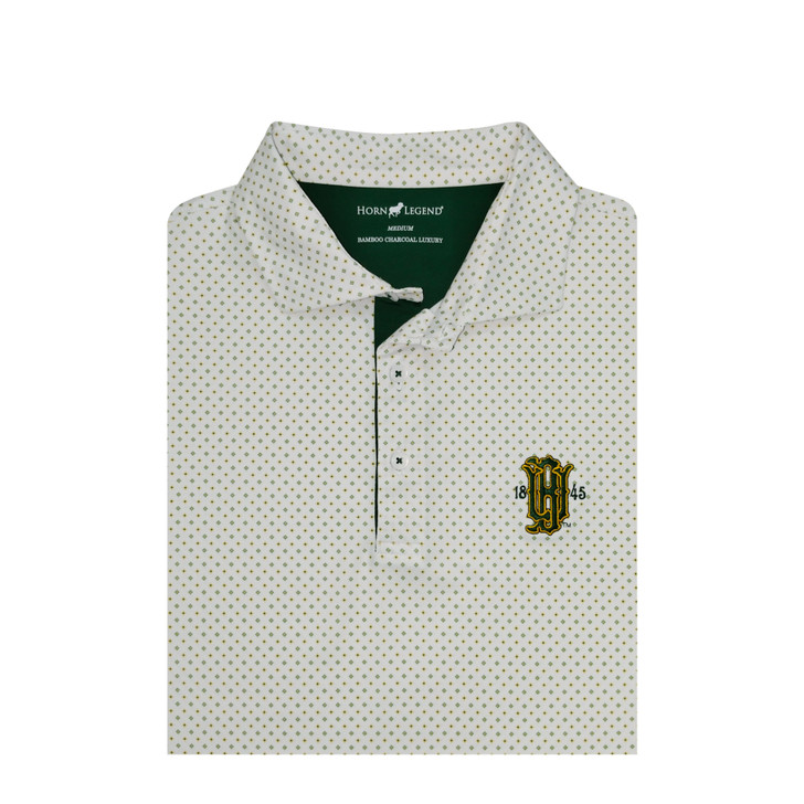 Baylor Bears Vintage 1845 White Kaleidoscope Polo