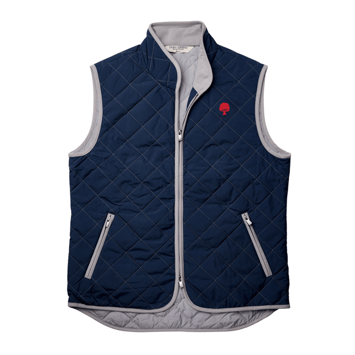 Grove Collective Pipeline Full Quilted Vest - Deep Navy