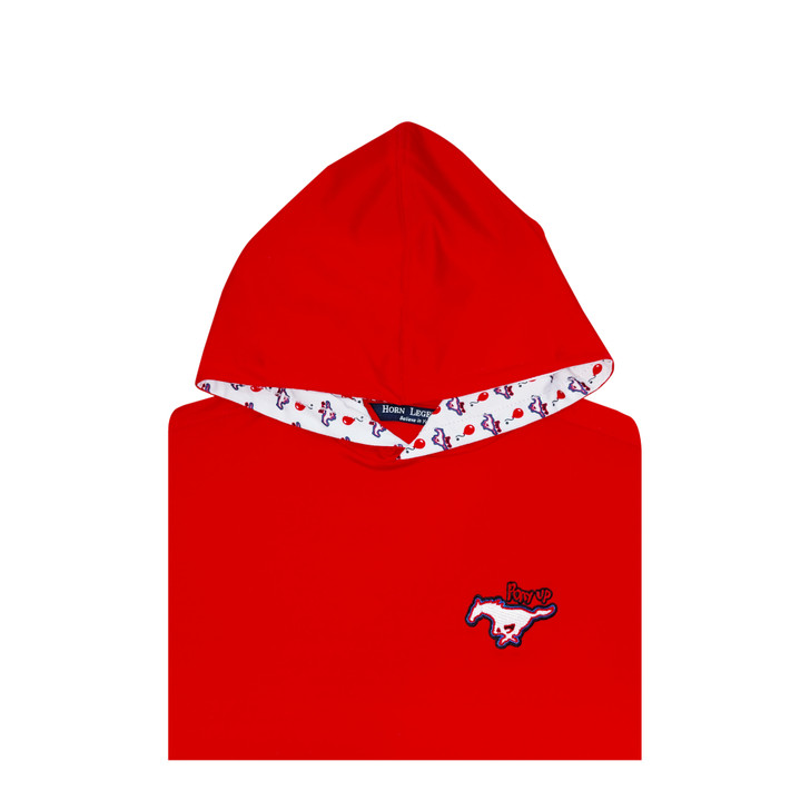 SMU x Children's Health Red Custom Print Youth Hoodie