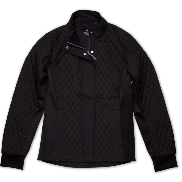 Stemmons Women’s Full Zip Quilted Jacket - Black