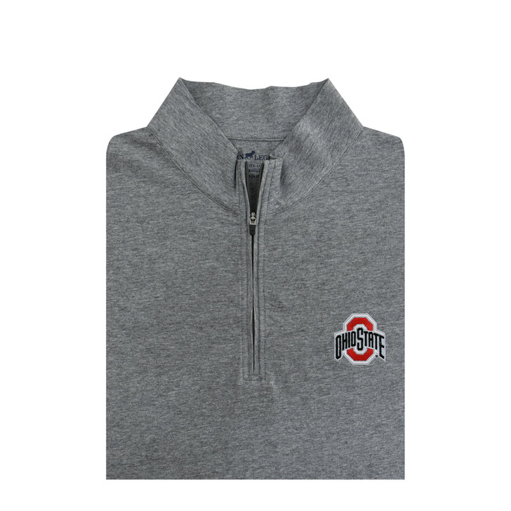 Ohio State Grey Jersey Fabric Cotton Pullover