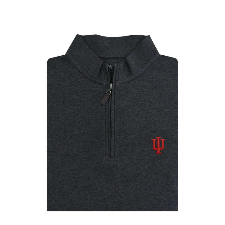 Indiana Hoosiers Heisman Charcoal Lyrca Fleece Pullover