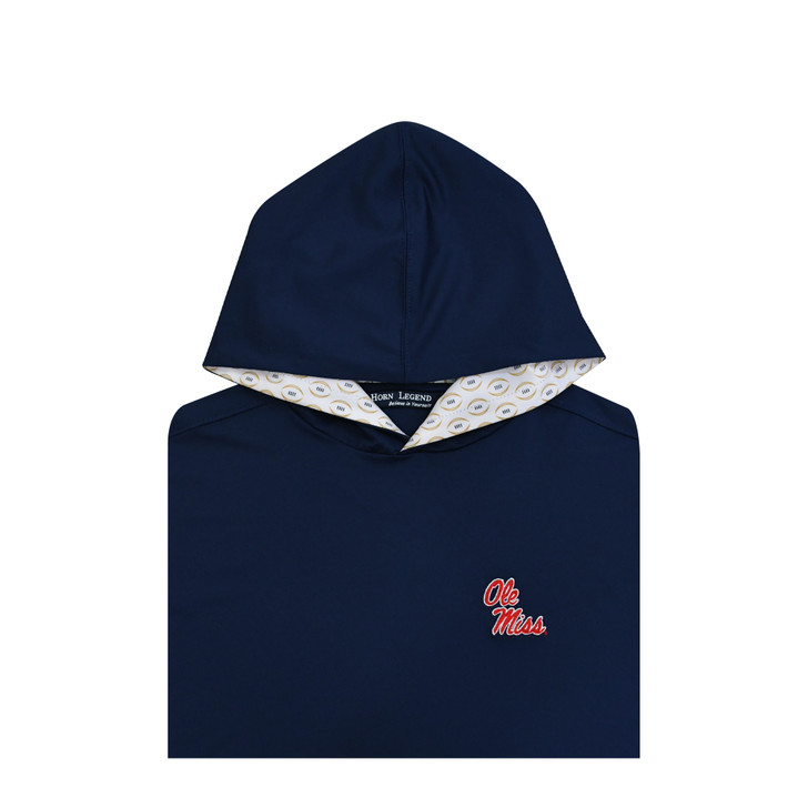 Ole Miss 2025-26 College Football Playoff Custom Trim Navy Hoodie - Youth