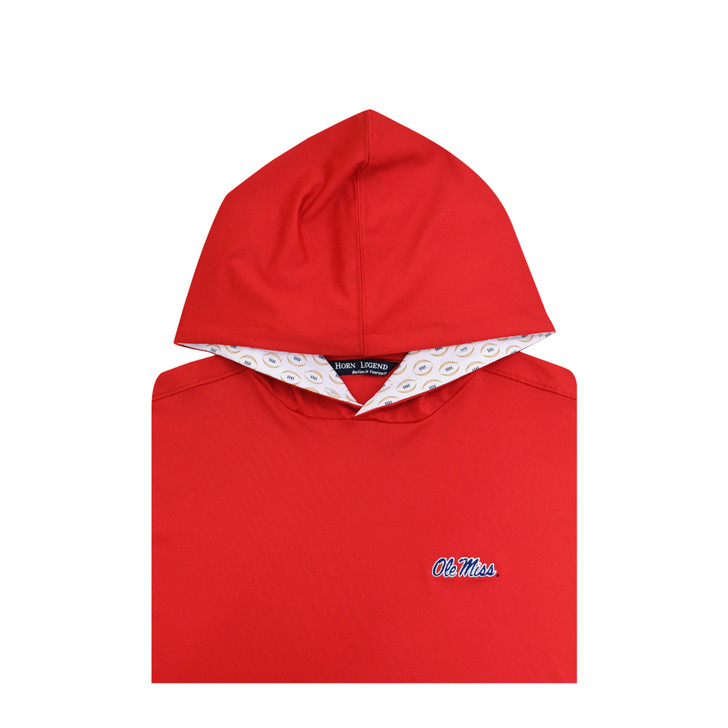 Ole Miss 2025-26 College Football Playoff Custom Trim Red Hoodie - Youth