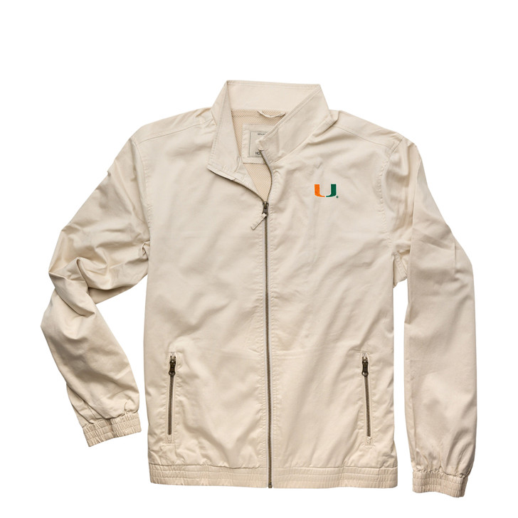 Miami Hurricanes Sand Oceanside Full-Zip Jacket