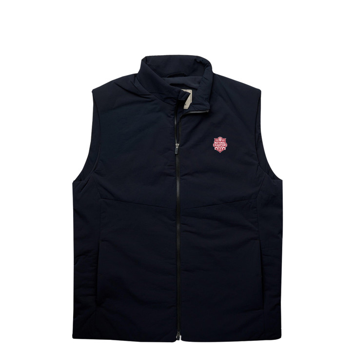 Indiana Hoosiers 2025 National Champions Black Lightweight Full-Zip Vest
