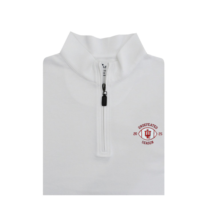 Indiana Hoosiers 2025 UNDEFEATED SEASON White Duo Tone Cotton Pullover