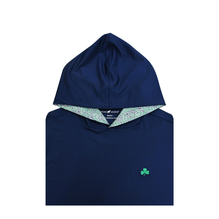 Shamrock Custom Trim Performance Hoodie - Navy