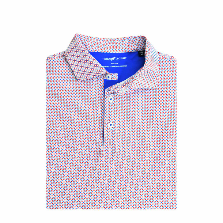 Lisbon Performance Polo - Red, White & Blue