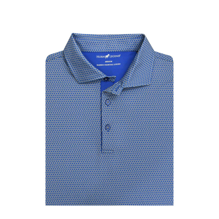 Interlink Performance Polo - Blue with Grey