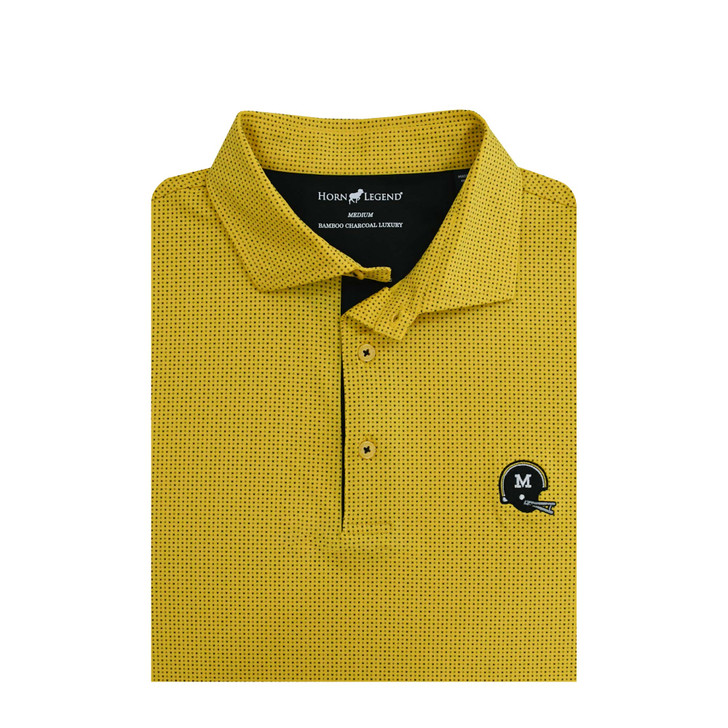 Missouri Tigers Vintage Helmet Checkers Polo - Gold
