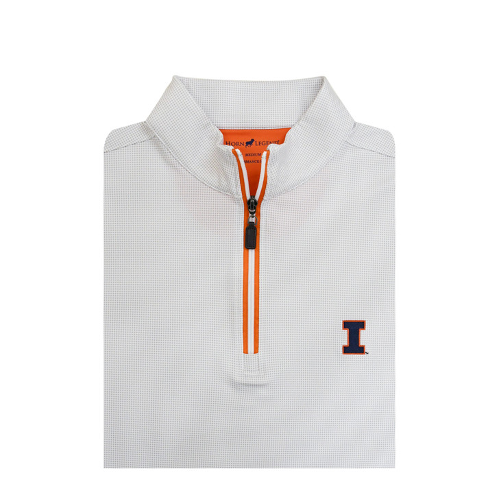 Illinois Fighting Illini Shepherd PrestigeZip Pullover - White