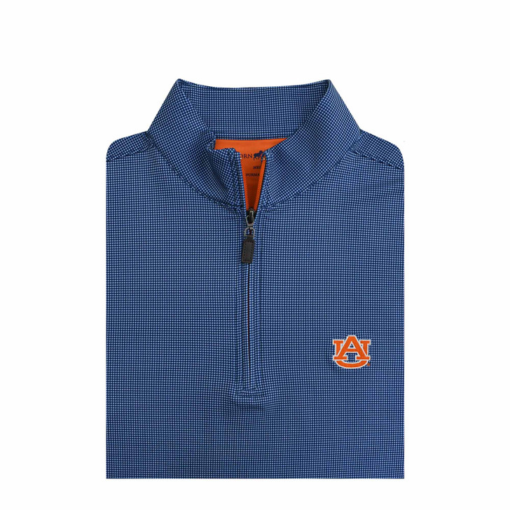 Auburn Tigers Shepherd Pullover - Navy with Light Blue