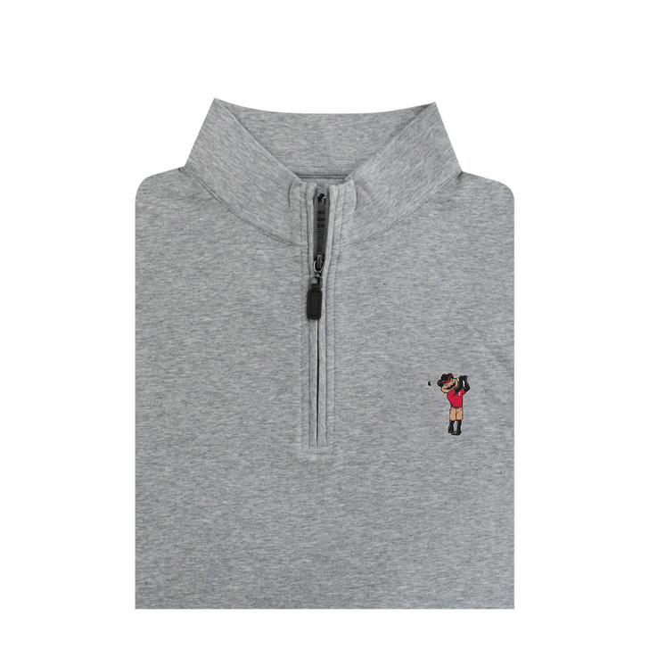 Cincinnati Bearcat Playing Golf Lyrca Fleece Pullover - Grey