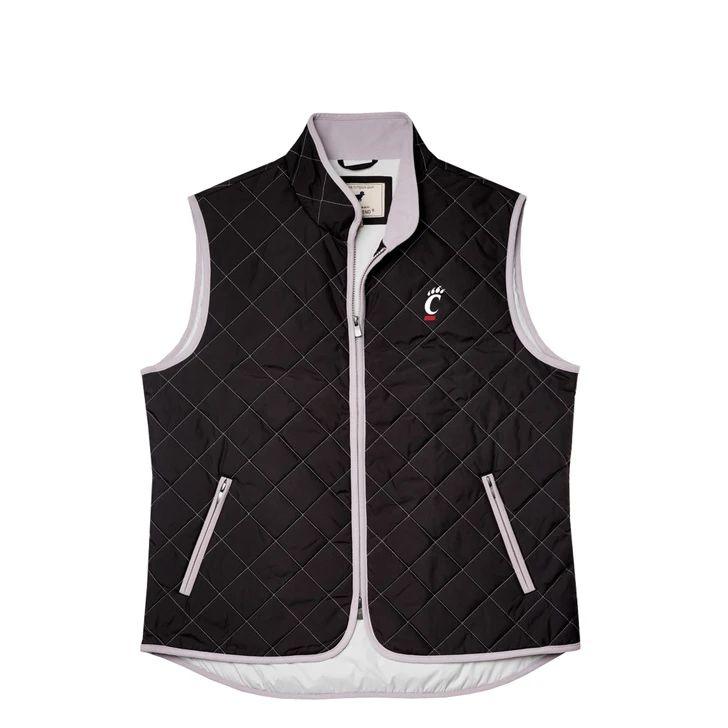 Cincinnati Bearcats Pipeline Full Quilted Vest - Black