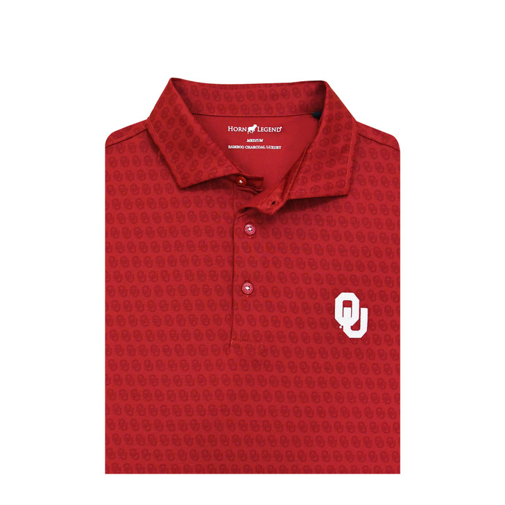 Oklahoma Sooners Logo Print Polo - Crimson