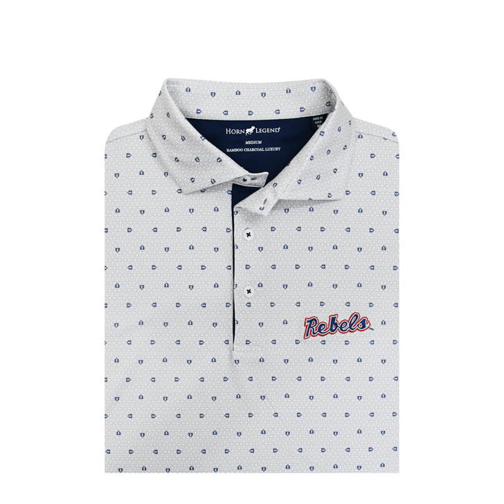 Ole Miss Rebels 2026 NCAA Baseball Men's College World Series Home Plate Polo - White