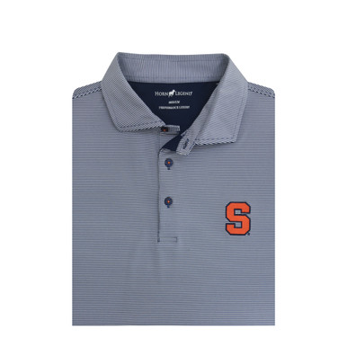 Syracuse Orange 1/24 Stripe Performance Navy Polo