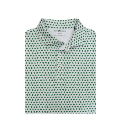 Clover Classic Performance Polo - White