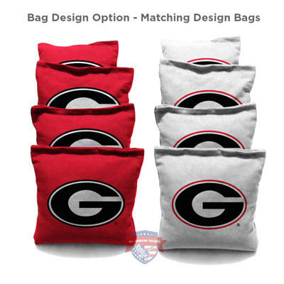 Georgia Bulldogs Vs Georgia Tech Cornhole Bean Bags – Set Of 8 – Tailgate Toss – Handcrafted
