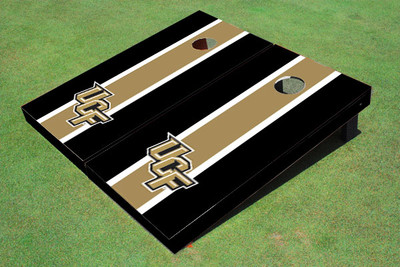 University Of Central Florida Gold And Black Matching Long Stripe Cornhole Boards