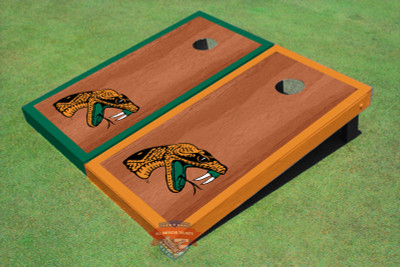 Florida Agricultural & Mechanical University Rosewood Alternating Border Cornhole Boards