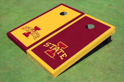 Iowa State University "I" Alternating Border Cornhole Boards