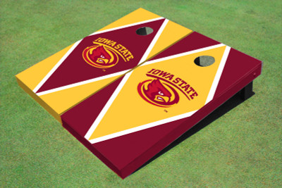 Iowa State University Cyclone Alternating Diamond Cornhole Boards Iowa State University Cyclone Alternating Diamond Cornhole Boards